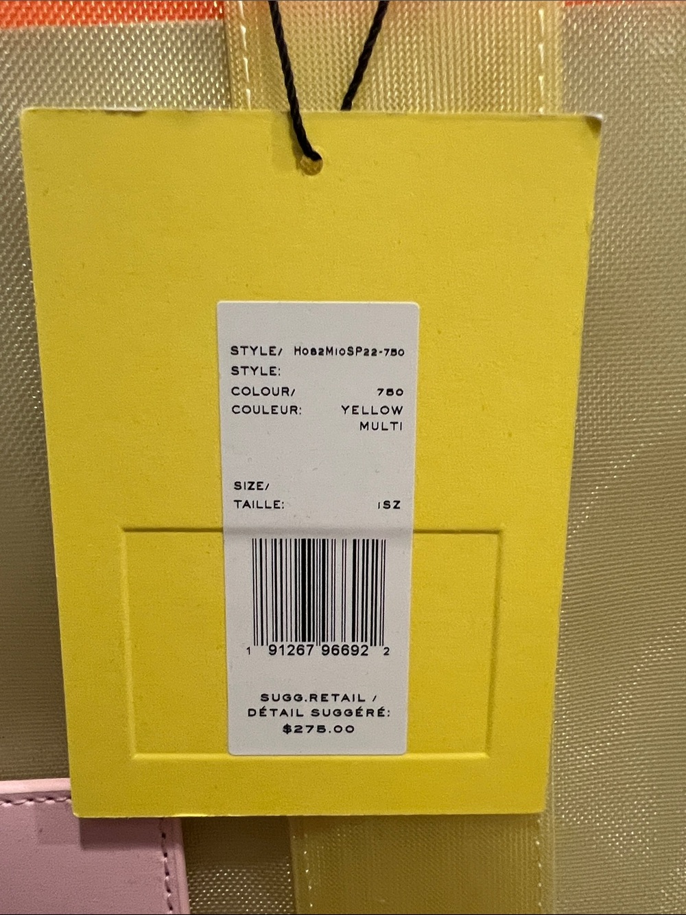 Marc Jacobs Yellow Tote with Pink Trim and Logo - Picture 11 of 14